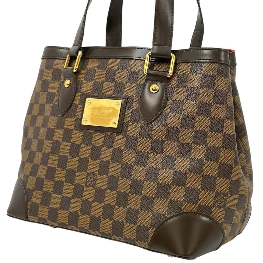 LOUIS VUITTON Hampstead Damier Handbag Brown